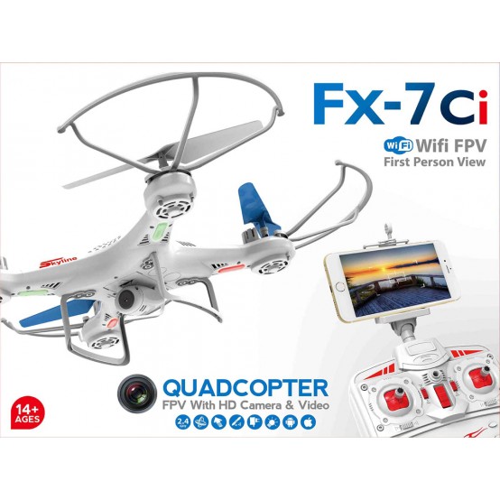 Skyline FX-7ci Dron s kamerou a přímým FPV WiFi přenosem