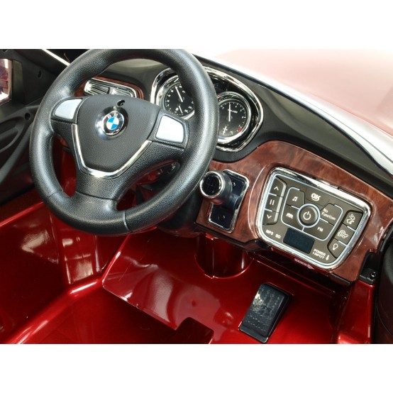 BMW X6 s dálkovým ovládáním 2.4G a novou palubní deskou,12V, VÍNOVÉ LAKOVÁNÍ