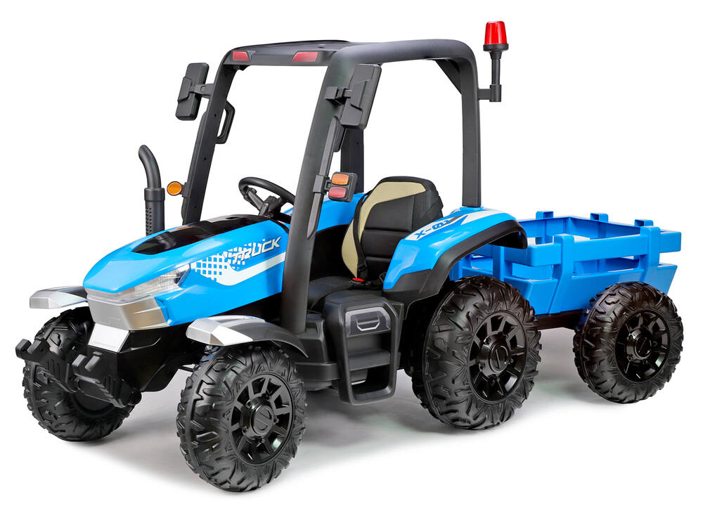 Elektrický traktor pro děti Shaman BLT-206, 2x motor 24V/200W, modrý