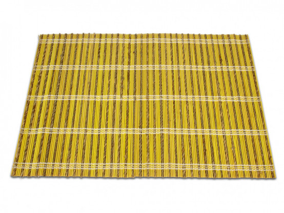 Prostírání obdélníkové 30 x 40 cm z bambusu, žluté
