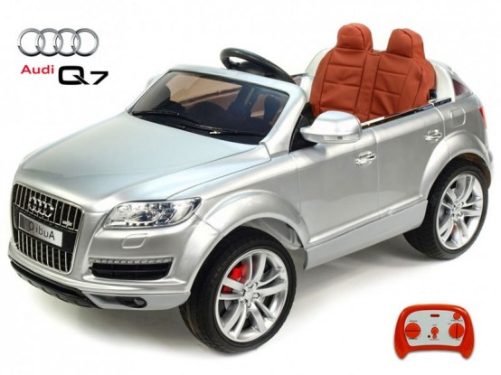 Elektrické auto pro děti Audi Q7, 2.4G dálkové ovládání, stříbrné