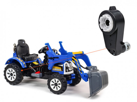 Náhradní elektrický motor s převodovkou (pohon kol) pro traktor Kingdom s výkopovou lžící