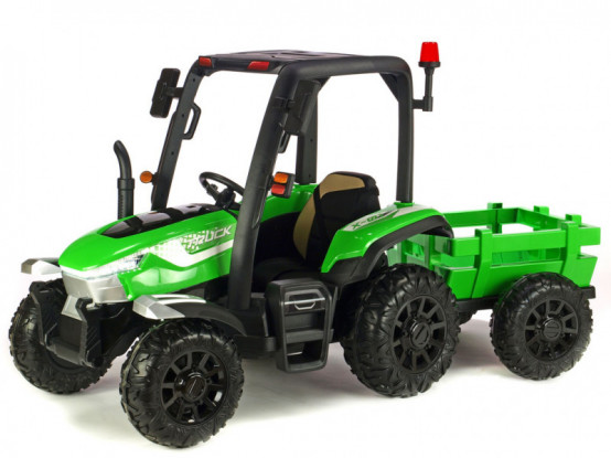 Elektrický traktor pro děti Shaman BLT-206 2x 200W/24V, zelený