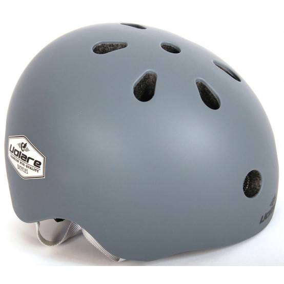 Volare dětská helma na kolo, 51-55 cm, šedá