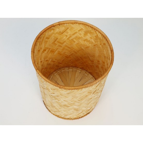 Koš - obal květinový z bambusu ve tvaru válce