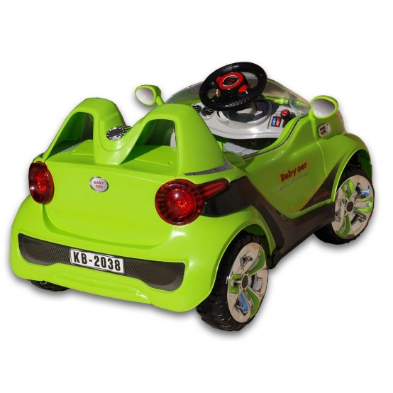 Roztomilé autíčko Ladybird se super světelnými efekty a dálkovým ovládáním, ZELENÉ