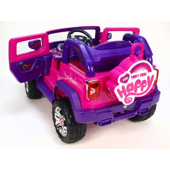 Dětský elektrický džíp Happy Ride s dálkovým ovládáním, 12V