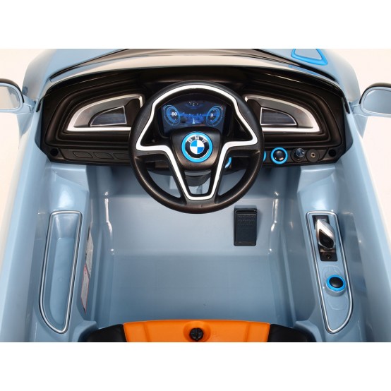 BMW i8 s dálkovým ovládáním a xenonovými světly, 12V, MODRÉ, rozbaleno
