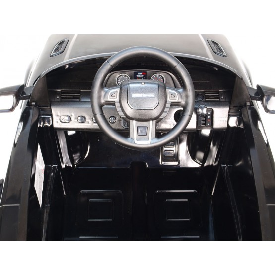 Range Rover Evoque s dálkovým ovládáním a svítícími světly, ČERNÝ