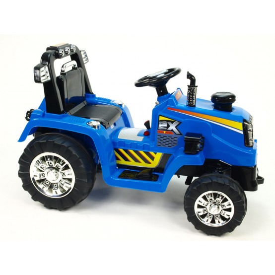 Dětský elektrický traktor ZP1007, 12V, MODRÝ