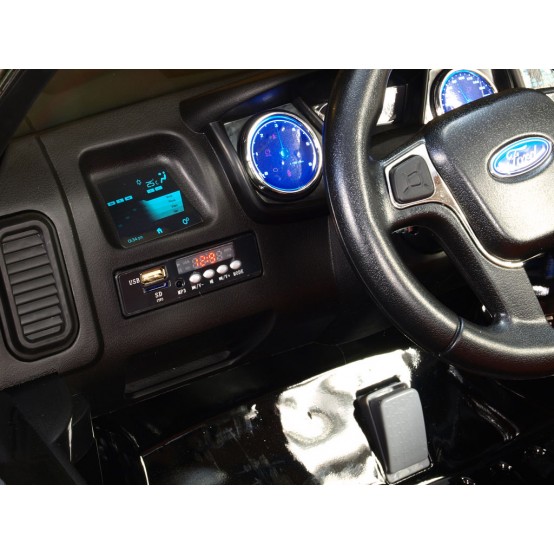 Elektrický džíp Ford Ranger s 2.4G dálkovým ovládáním a maximální výbavou, ČERNÝ