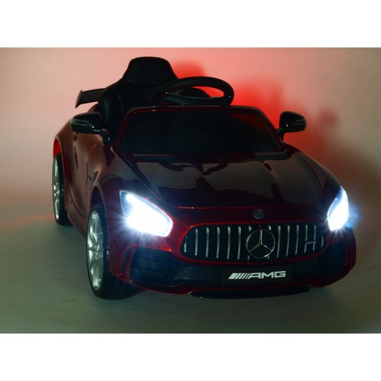 Mercedes-Benz AMG GT R s 2.4G D.O. a realistickým LED osvětlením, vínové lakované, rozbaleno