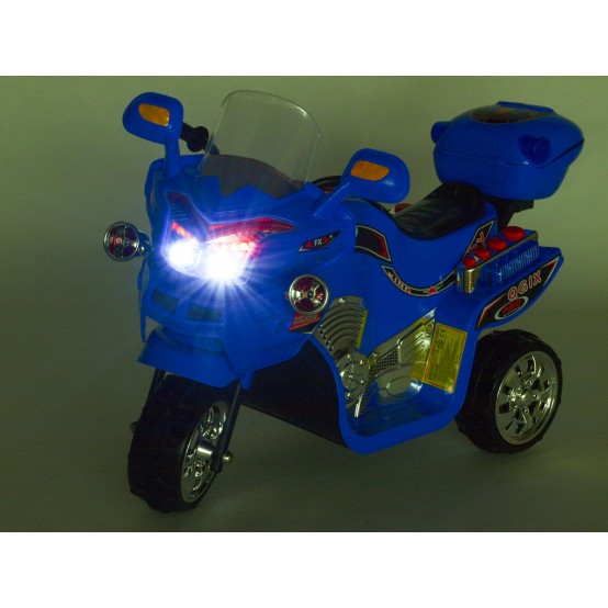 Dětská elektrická motorka FX se světelnými LED efekty, ČERVENÁ