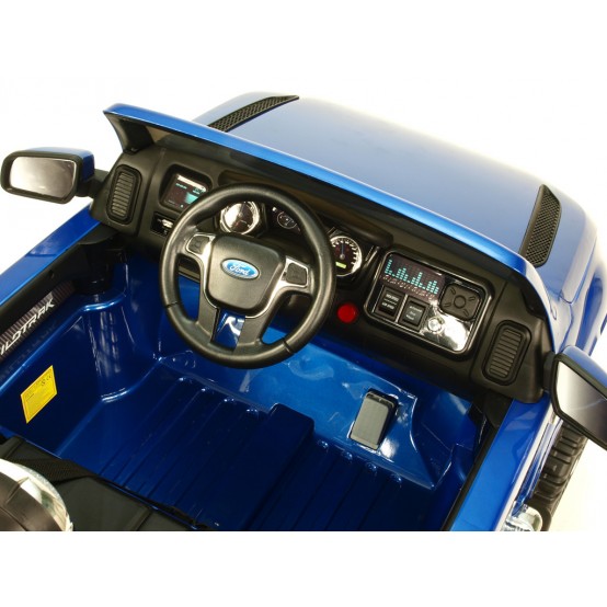 Luxusní elektrické auto Ford Ranger s dálkovým ovládáním a pérováním náprav, MODRÉ