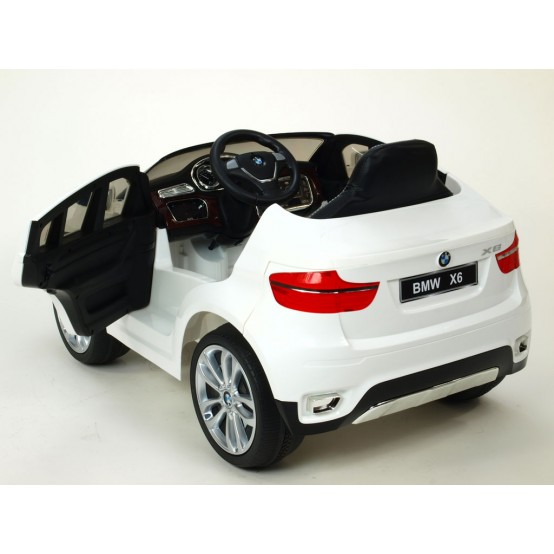 BMW X6 s dálkovým ovládáním 2.4G a novou palubní deskou, 12V, BÍLÉ