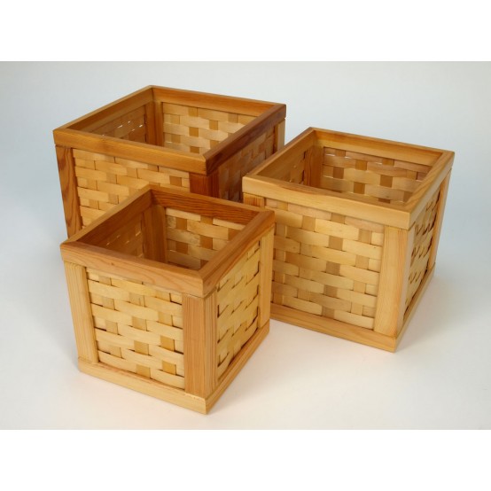 Úložné boxy dřevěné
