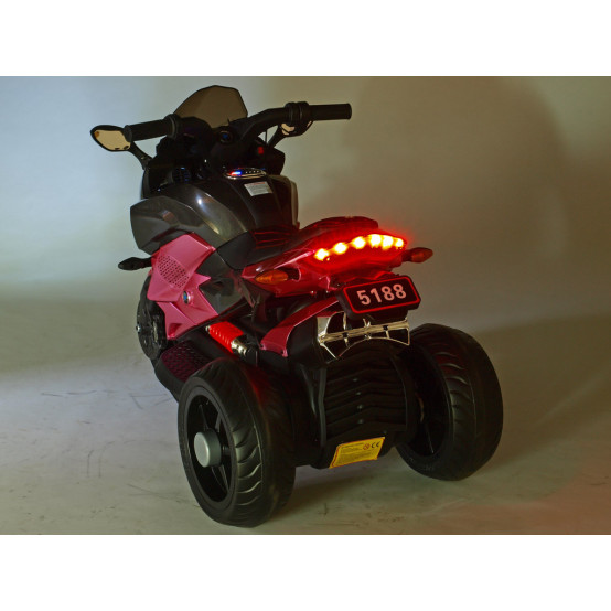 BNM 5188 elektrická motorka s plynovou rukojetí, RŮŽOVÁ