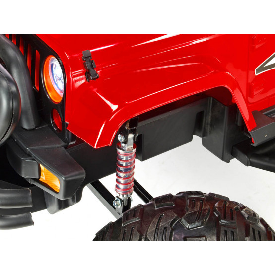 Wrangler Monster Truck, 2x motor 24V/200W, 2.4G dálkové ovládání, červený