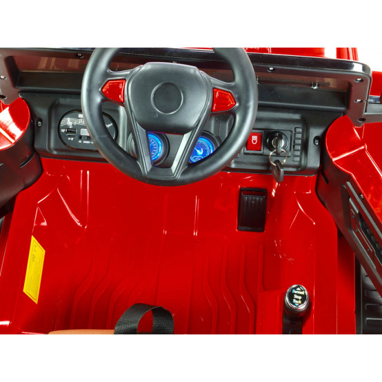 Wrangler Monster Truck, 2x motor 24V/200W, 2.4G dálkové ovládání, červený