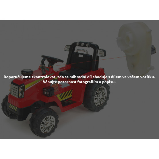 Dětský traktor ZP1007 - náhradní elektrický motor s převodovkou pro řízení
