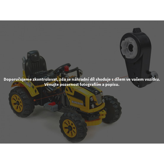 Dětský traktor Kingdom - náhradní elektrický motor s převodovkou pro pohon kol