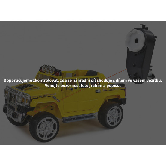 Dětské autíčko H2 Extender - náhradní elektrický motor s převodovkou pro řízení