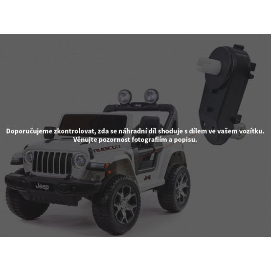 Dětské autíčko Jeep Wrangler Rubicon 4x4 - náhradní elektrický motor s převodovkou pro řízení