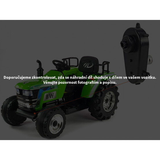 Dětský traktor Big Farm - náhradní elektrický motor s převodovkou pro řízení