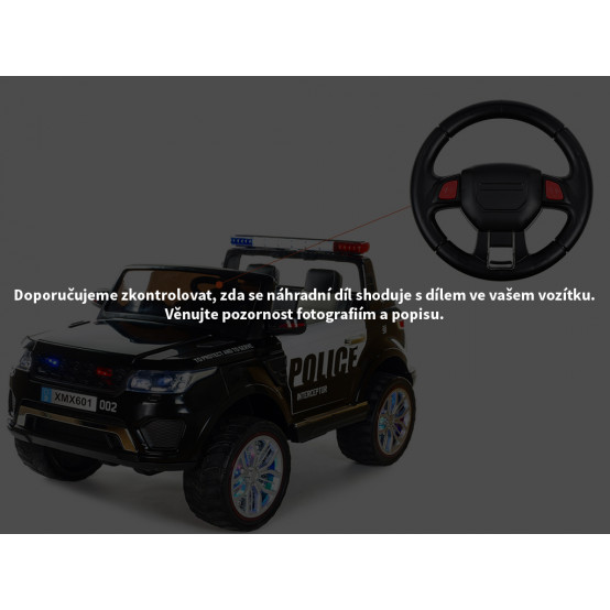 Dětské autíčko Rover Policie 4x4 - náhradní volant