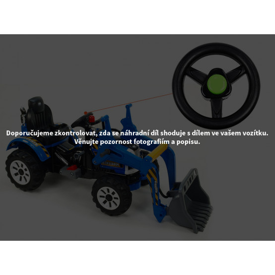 Dětský traktor Kingdom s nakládací lžící - náhradní volant