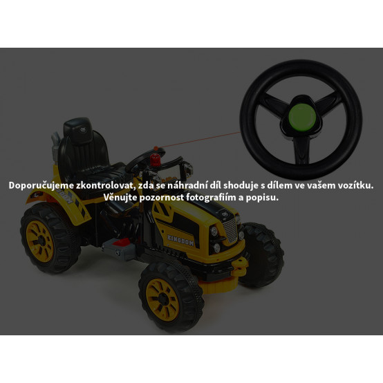 Dětský traktor Kingdom - náhradní volant