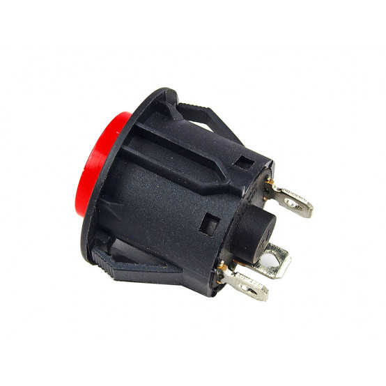 Vypínač O-I (ON/OFF) 3 pin - kulatý červený, podsvícený