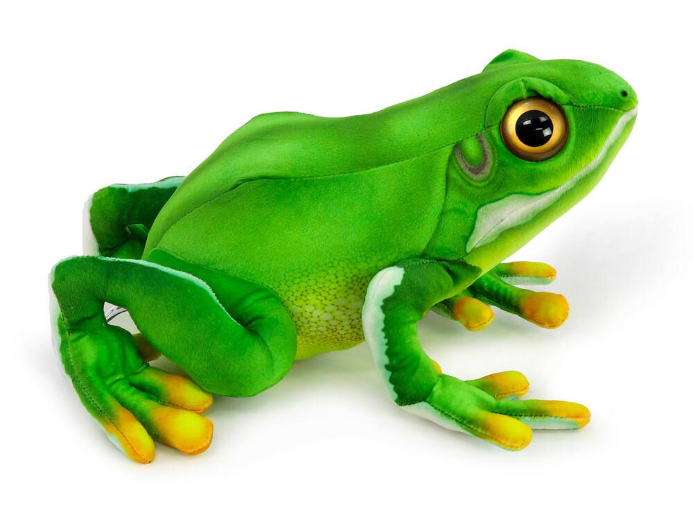 andos Velká plyšová žába rosnička zelená 38 cm