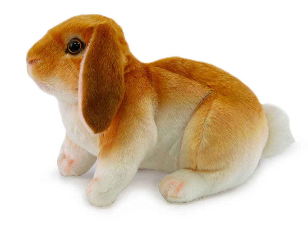 andos Plyšový králík beránek 30 cm, hnědý