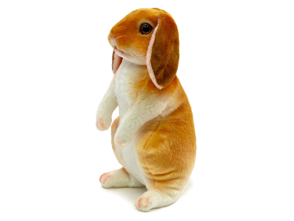 andos Plyšový králík beránek stojící 30 cm, hnědý