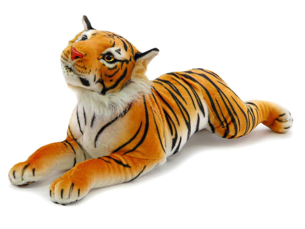 andos Plyšový tygr plazící 60 cm + ocas 25 cm