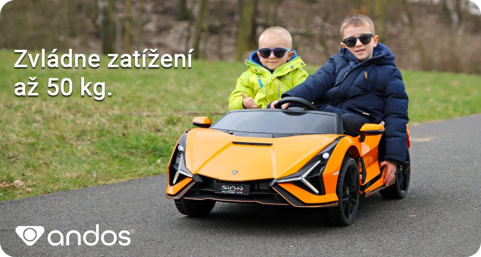Elektrické autíčko Lamborghini Sián je vhodné pro dvě děti