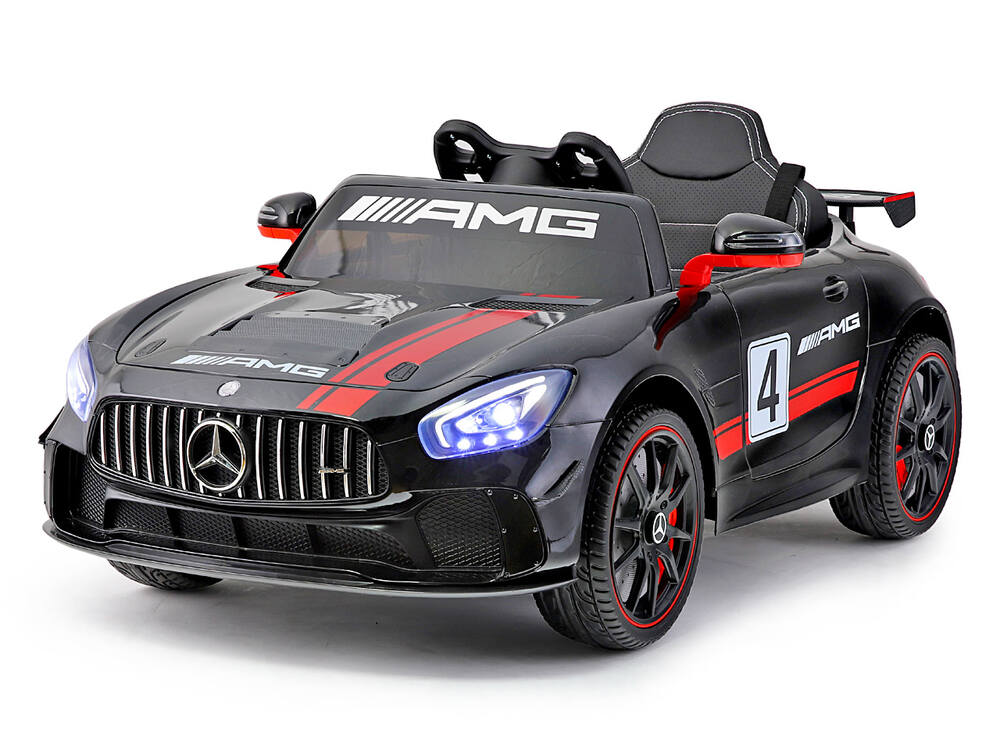 Elektrické autíčko Mercedes-AMG GT4, lakované černé