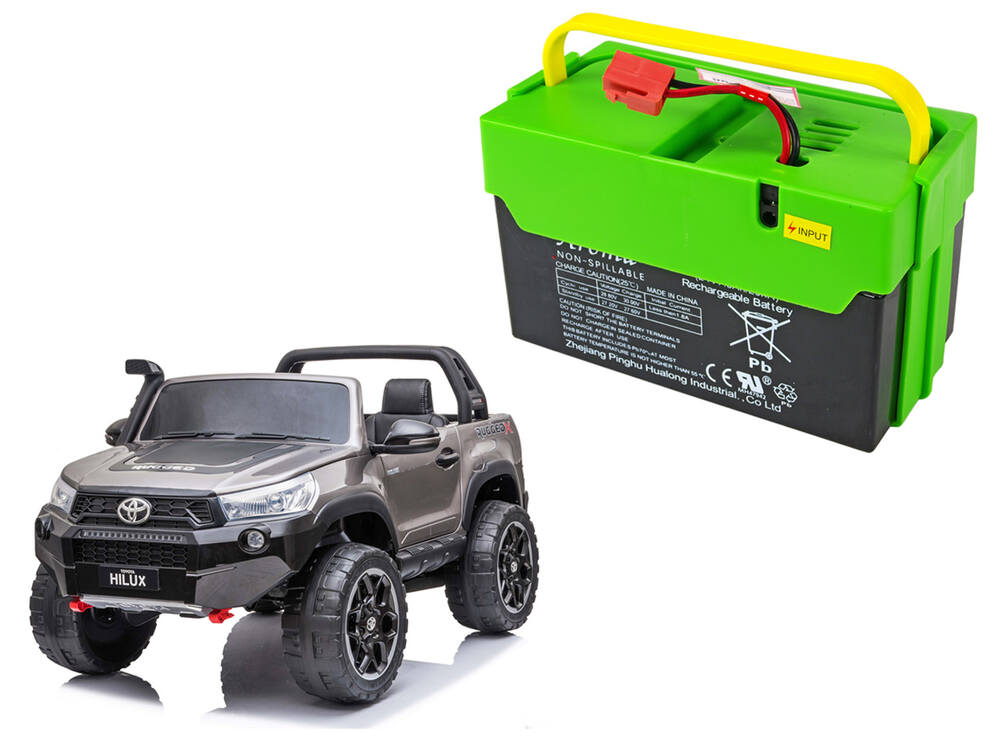 Bateriový vyjímatelný box pro elektrické autíčko Toyota Hilux 24V, baterie 24V/7Ah