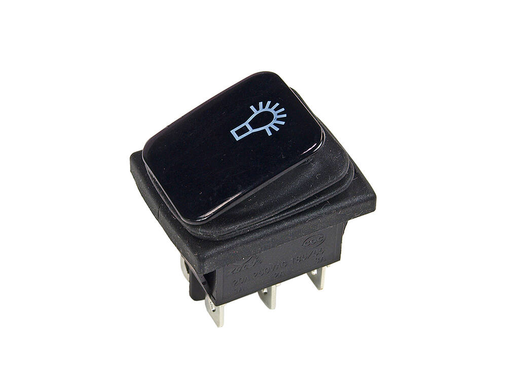 Vypínač O-I (ON/OFF) s gumovou manžetou 6 pin
