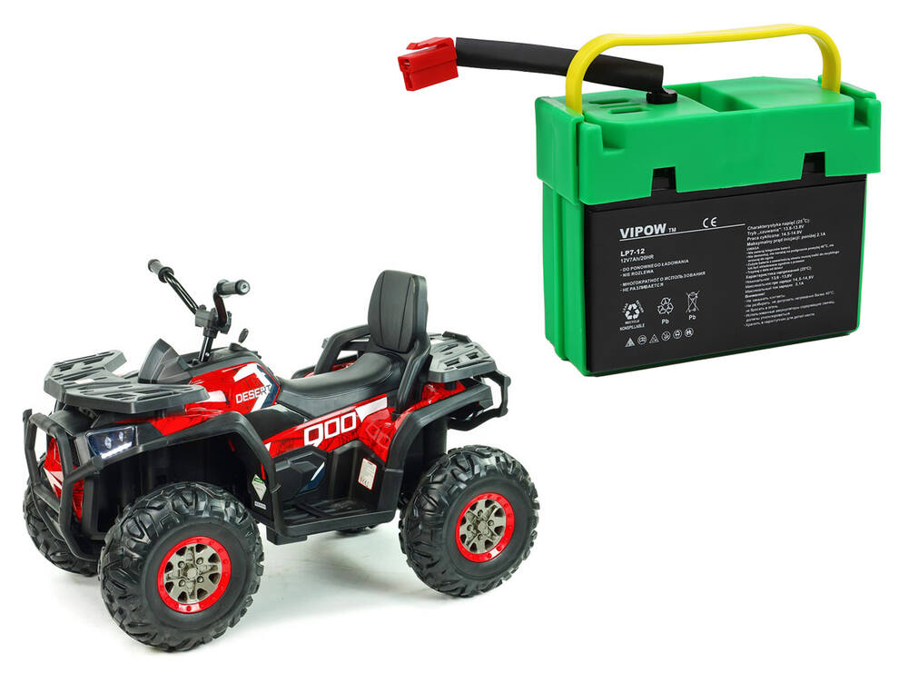 Bateriový vyjímatelný box pro dětskou čtyřkolku X-MAX 607 4x2, baterie 12V/7Ah