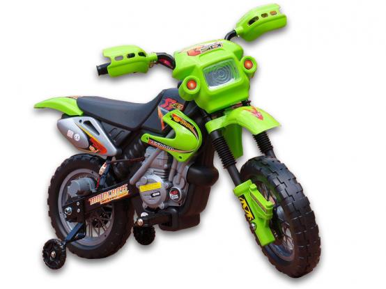Dětská elektrická motorka Crosska, zelená