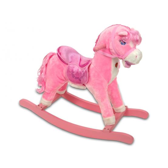 Dětský houpací koník, růžový