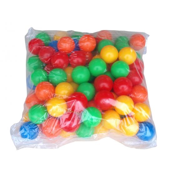 Různobarevné plastové míčky, 100 ks