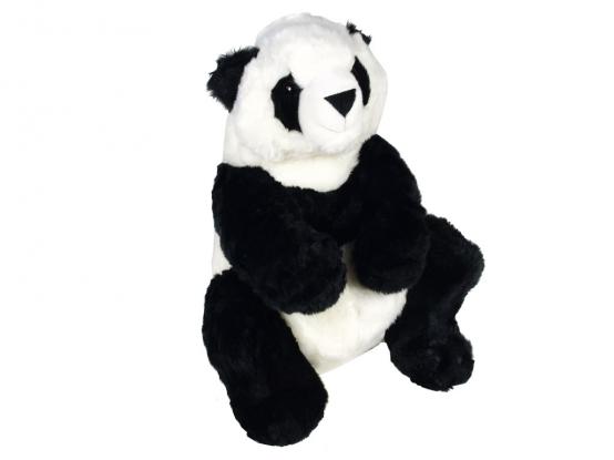 Plyšový sedící panda z heboučké plyše, 56 cm