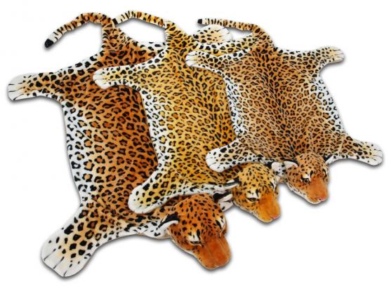 Plyšová předložka leopard