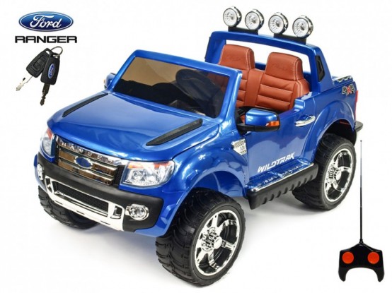 Dětské elektrické autíčko Ford Ranger s dálkovým ovládáním, modré
