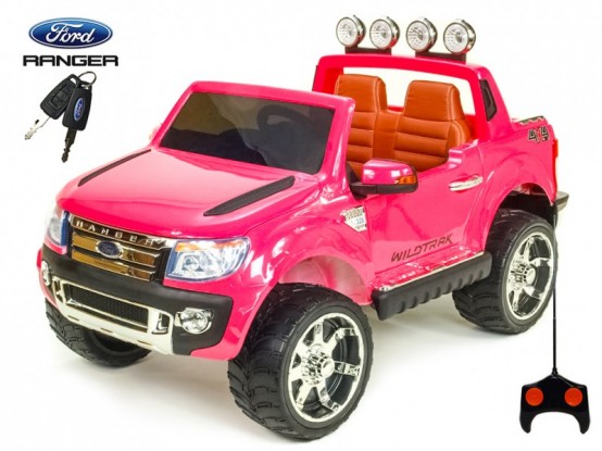 Dětské elektrické autíčko Ford Ranger s dálkovým ovládáním, růžové