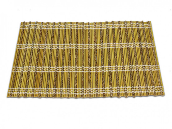 Prostírání obdélníkové 20 x 30 cm z bambusu, žluté