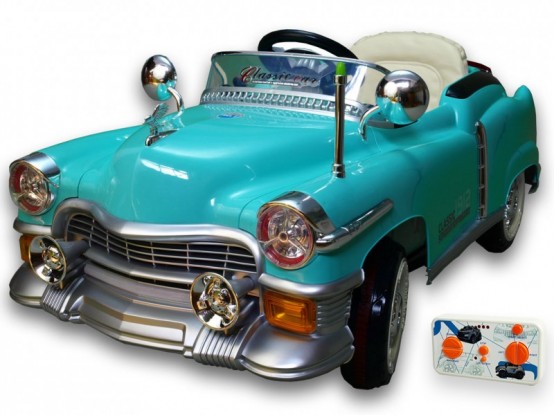 Dětské elektrické autíčko Kuba Classic s nafukovacími koly, tyrkysové